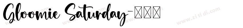 Gloomie Saturday字体转换